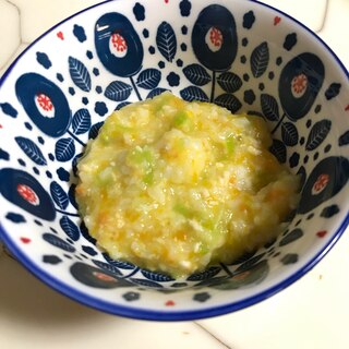 8ヶ月離乳食　鶏と野菜の豆乳リゾット